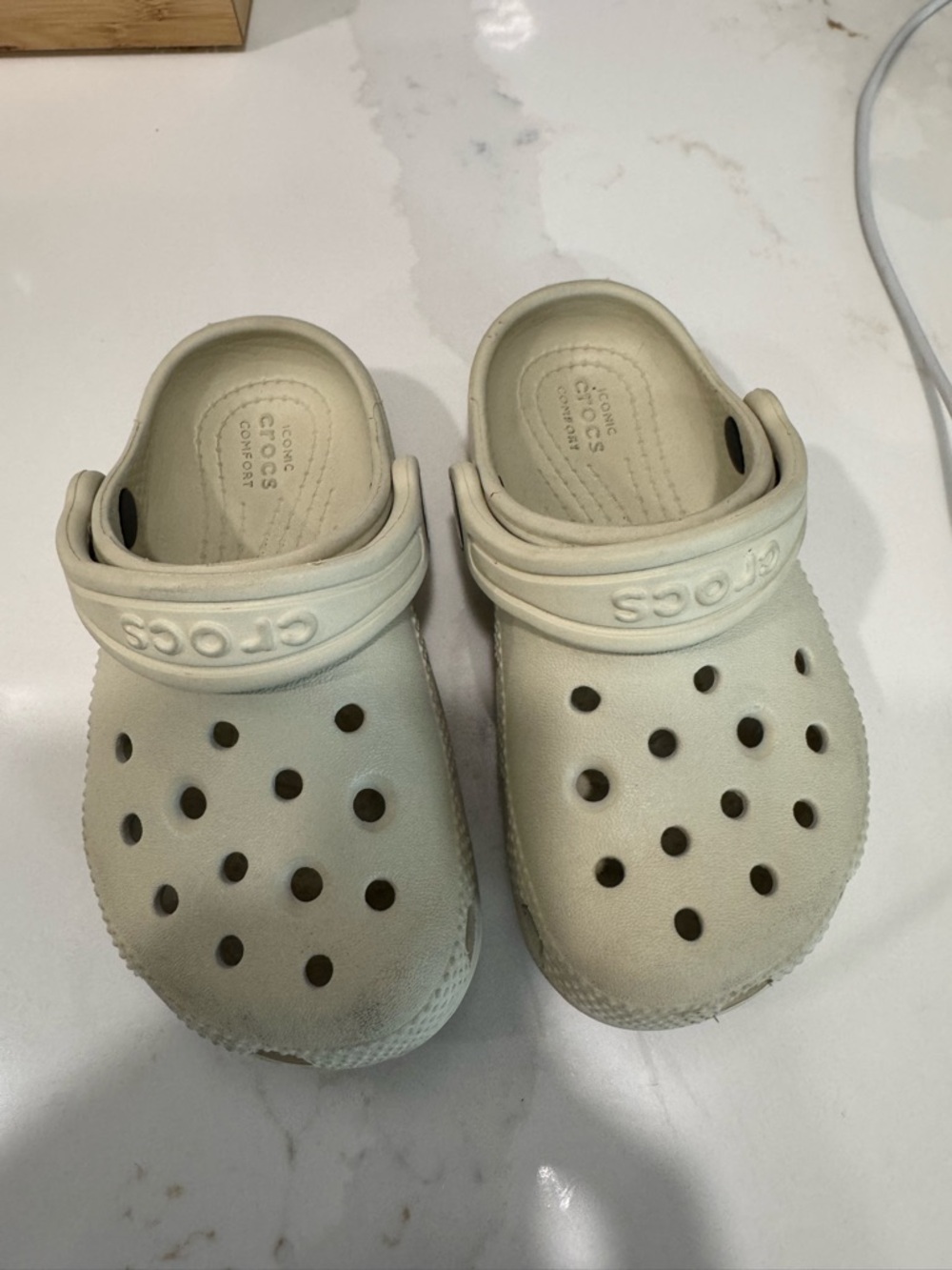 CROCS Kids Classic Clog in Light Beige